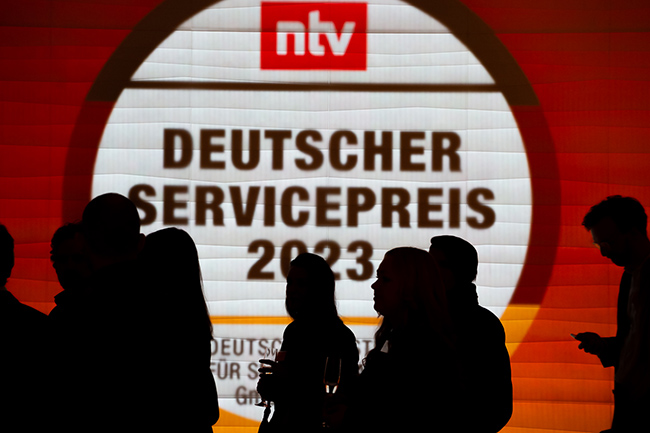 Der Deutsche Servicepreis wurde zum 13. Mal verliehen. (Bild: Thomas Ecke / DISQ / ntv)