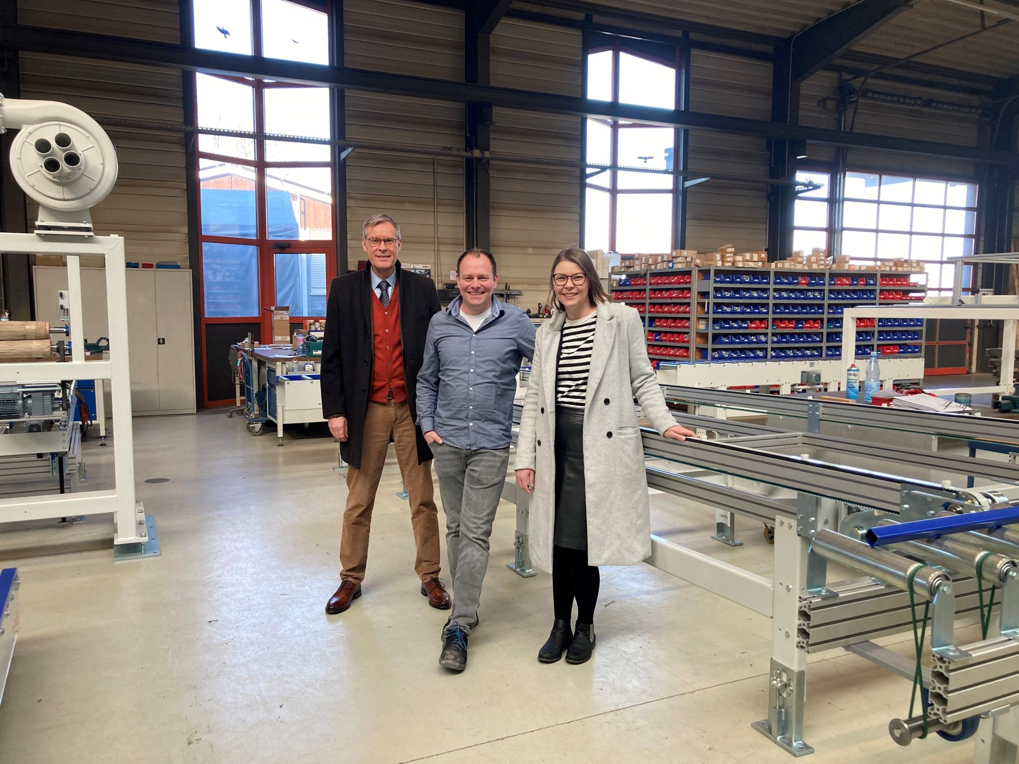Landrat Adenauer war mit Anna Niehaus bei der Michelis Sonder-Maschinenbau GmbH & Co. KG zu Gast (Foto: Michelis)