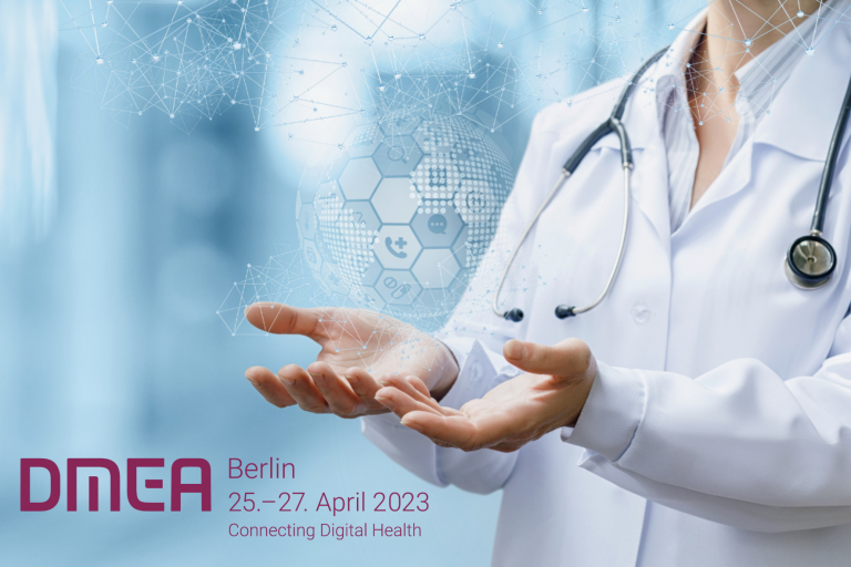 achelos präsentiert auf der DMEA 2023 Produkte und Lösungen für die Digitalisierung im Gesundheitswesen | (Bild: Canva)