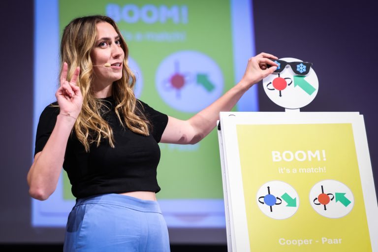 Den zweiten Platz und die Teilnahme an einer nationalen Fachkonferenz für Wissenschaftskommunikation sicherte sich Isa Kleine-Bekel von der Universität Bielefeld. (Foto: Sarah Jonek)