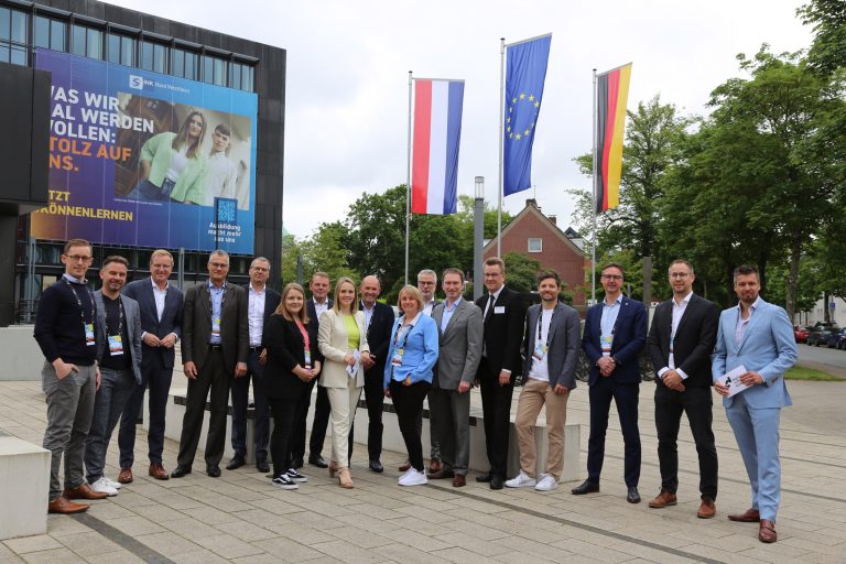 Das Organisationsteam des Digital Summit Euregio, der am 24. Mai im Bildungszentrum der IHK Nord Westfalen in Münster stattfand. (Foto: IHK Nord Westfalen)