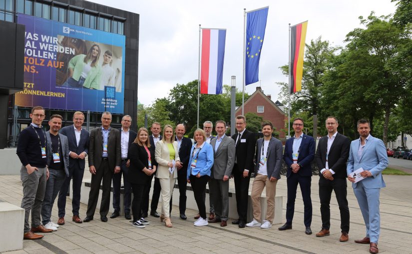 Das Organisationsteam des Digital Summit Euregio, der am 24. Mai im Bildungszentrum der IHK Nord Westfalen in Münster stattfand. (Foto: IHK Nord Westfalen)