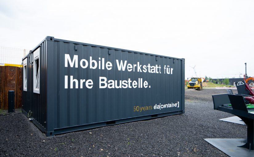 Auf dem Außengelände des Coreum zeigt ELA unter anderem diese mobile Werkstattlösung (Foto: ELA)