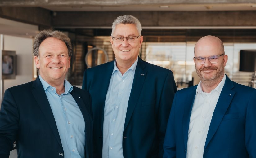 Reiner Heiken (CEO), Jens Wollesen (COO), Martin Eberle (CFO), Hellmann Worldwide Logistics (Foto: Hellmann)