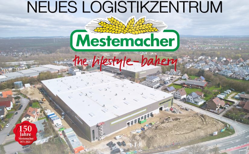 Neue Logistikhalle der Mestemacher GmbH. (Foto: Hagedorn. Fotomontage: Renate Lottis)
