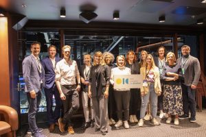 Erlebten spannende Tage in Tempere: (v.l.) Dr. Henning Duderstadt, Marek Lehmann, Ville Kairamo, Antonia Schulte, Sarah Bollmann, Maria Gonçalves, Sarah Centgraf, Kathrin Obernhumer, Lena Rennerich, Tatjana Dzepina, José Laan, Sandra Verweij, Wilhelm Klat. (Foto: OIC)