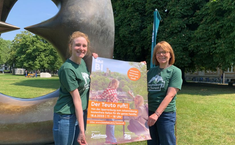 Beim Aktionstag „Der Teuto ruft!“ erwarten die Besucher sechs Rallye-Stationen, jede Menge Gewinne, kostenlose Turmbesteigungen und zahlreiche Mitmach-Aktionen. (Foto: Bielefeld Marketing GmbH)