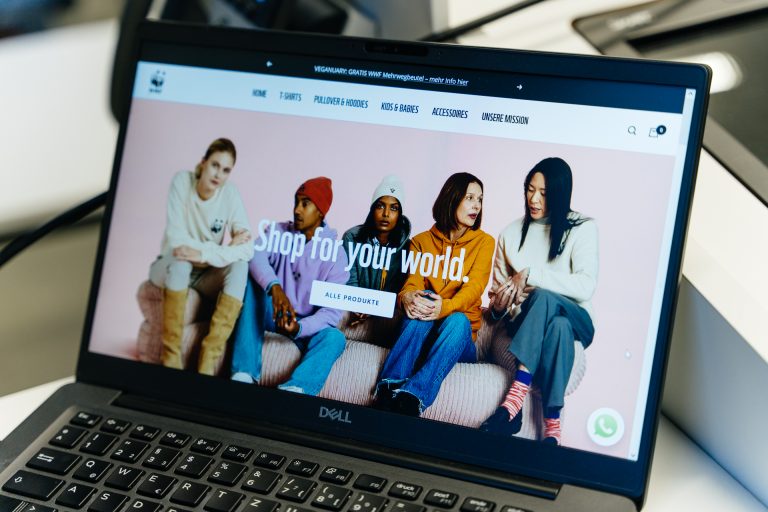 Wirtschaftsstudierende entwickeln eine Werbeaktion für den neu gelaunchten WWF-Onlineshop. (Foto: F. Hüffelmann/HSBI)