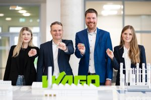 von links: Sina-Marie Kluß, Karsten Stoll, Tobias Lehmann, Mareike Beimstroh (Foto: WAGO)