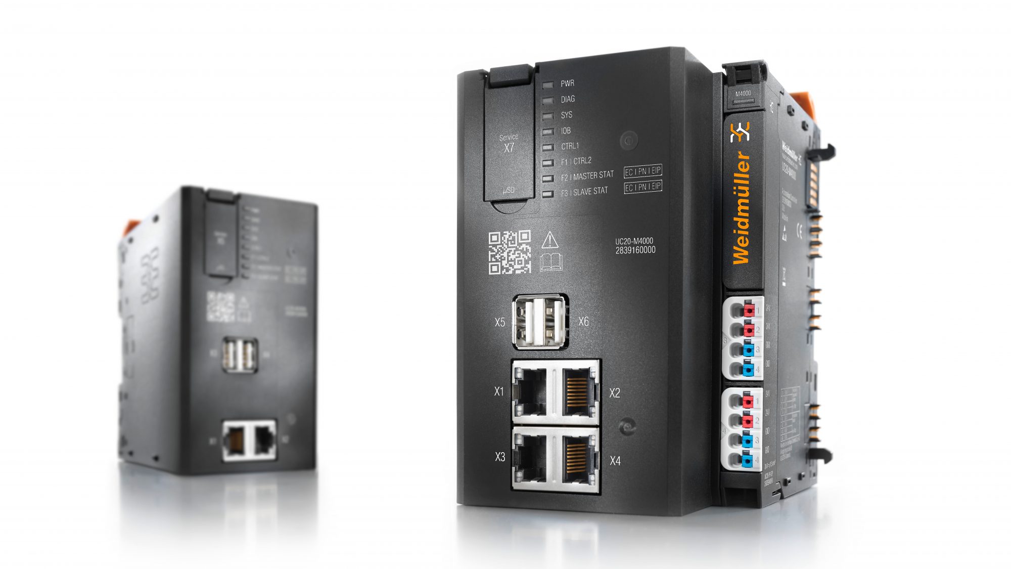 Die Steuerungen u-control M3000 und M4000 erleichtern die Kombination von IT- und OT-Systemen und sind dank der offenen Laufzeitumgebung u-OS sehr effizient integrierbar (Foto: Weidmüller)