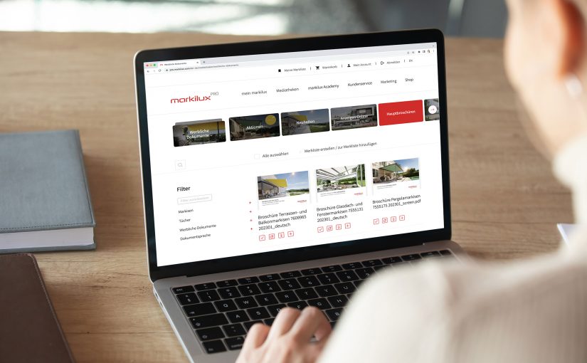 Markenpartner von Markisenhersteller markilux profitieren von dessen umfangreicher Service-Website, dem „PRO-Bereich“, und der noch recht neuen App, die dieses Webangebot auch mobil verfügbar macht. Damit die Fachpartner den bestmöglichen Nutzen hieraus ziehen können, entwickelt der Markisenspezialist seine Tools permanent weiter. (Foto: markilux)