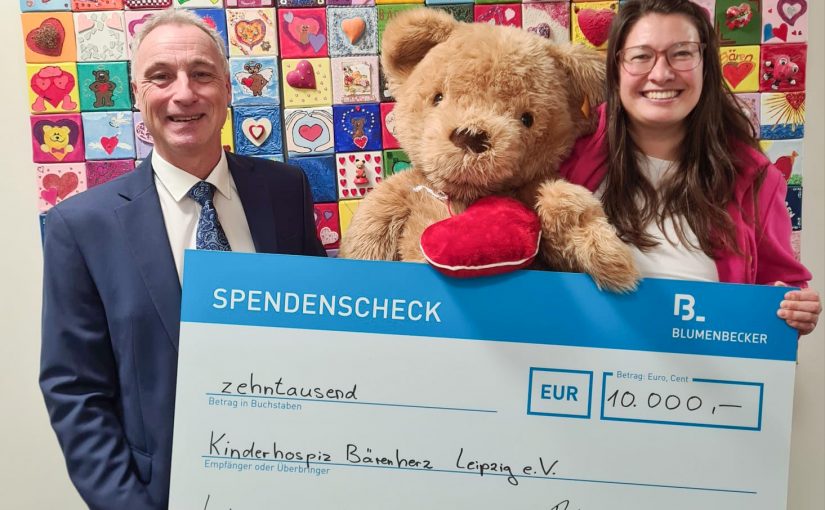 Blumenbecker spendet 10.000 € für Kinderhospiz Bärenherz Leipzig