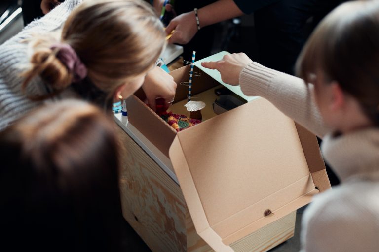 HSBI-Studierende haben am Fachbereich Sozialwesen pädagogische Räume im Seminar „Pädagogik der Kindheit“ entworfen. (Foto: P. Pollmeier/HSBI)