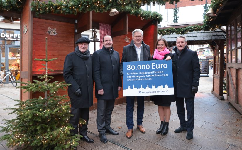 80.000 Euro für Tafeln, Hospize und Familieneinrichtungen