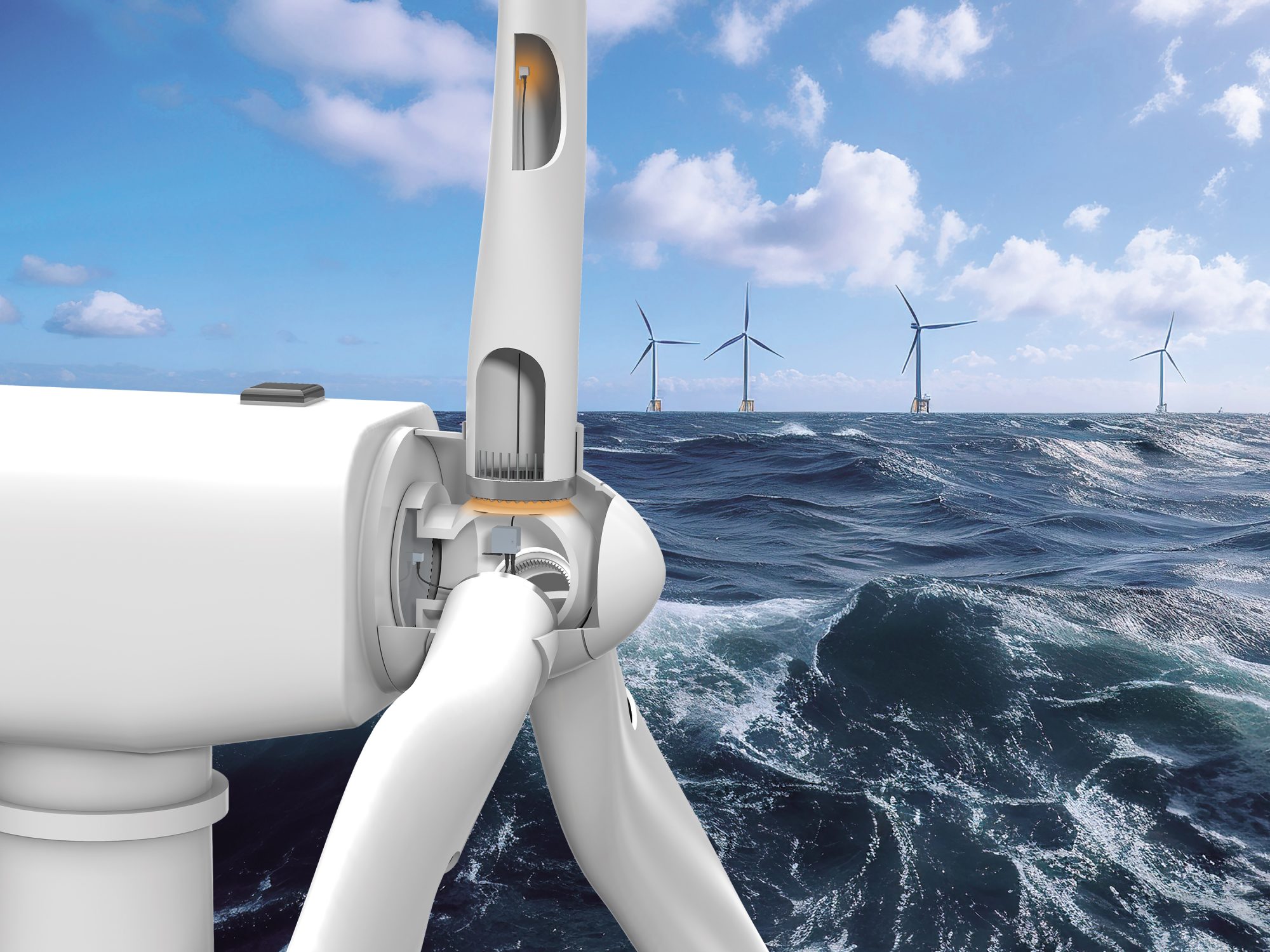 Die Condition Monitoring Systeme BLADEcontrol® und TwinCap® sind für Onshore- und Offshore-Windenergieanlagen geeignet (Foto: Weidmüller)