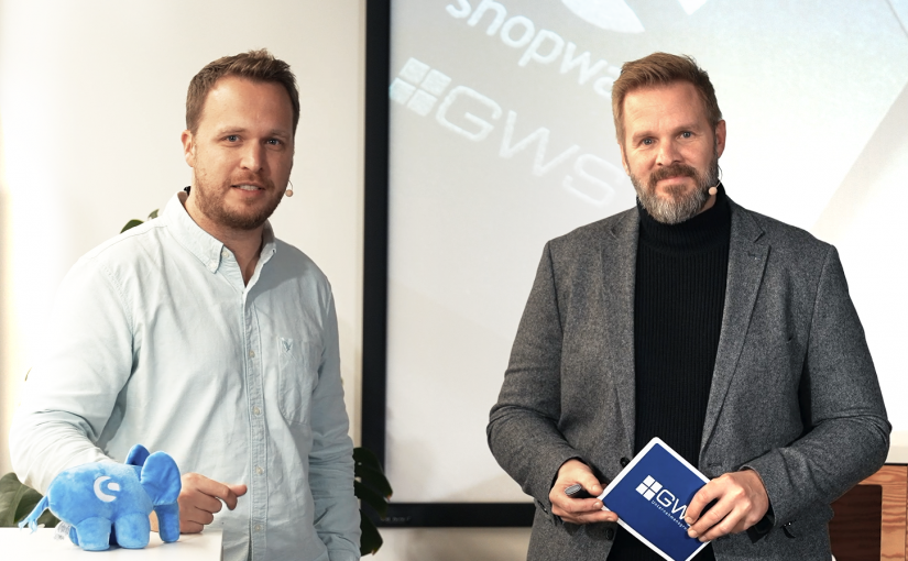 Winfried Hering (COO Shopware AG) und Thomas Latajka (Geschäftsführer GWS Gesellschaft für Warenwirtschafts-Systeme mbH) (Foto: GWS)