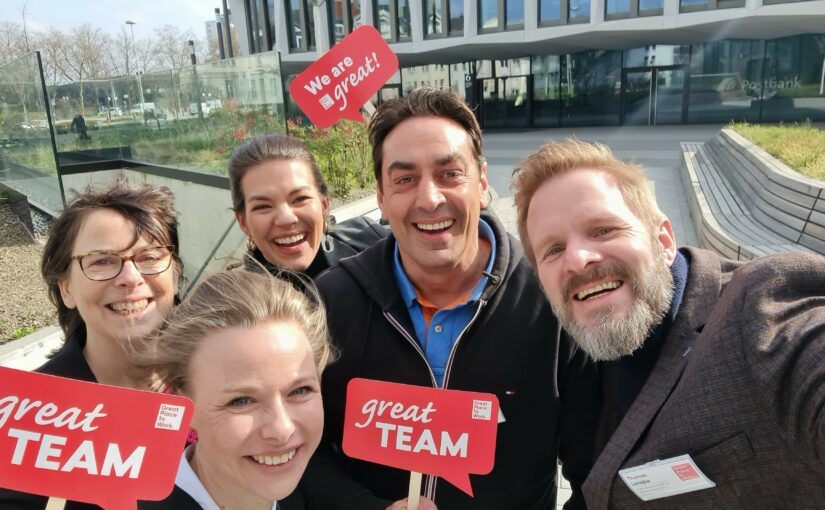 v. l. n. r.: Kathrin Aulich, Frauke Wehmeyer, Franziska Theil, Julian de Souza und Thomas Latajka. (Foto: GWS)