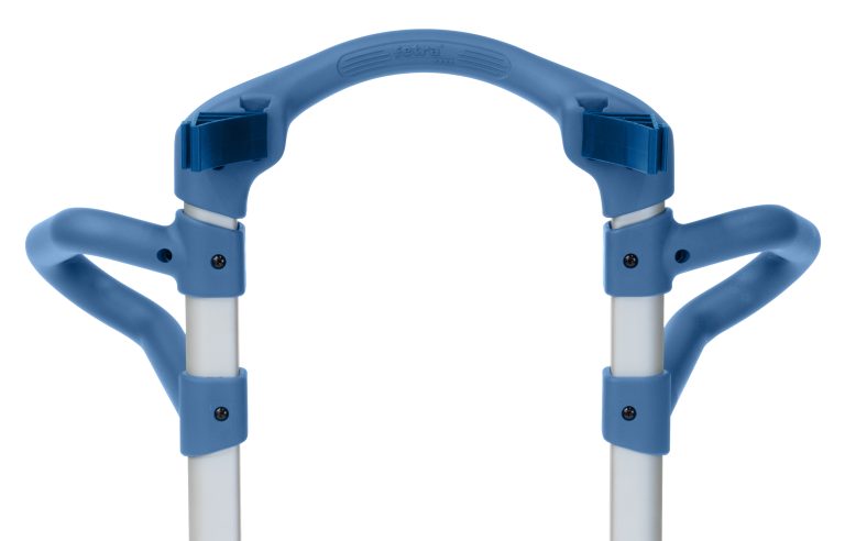 Ergonomische Griffe und optionale Haltehörner für rundes Transportgut. (Foto: fetra)