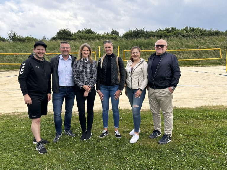 Von links: Sven Müller, Ingo Müller, Sandra Schlösser, Prof. Dr. Sabrina Krauss, Carina Stuckemeier, Achim Schneider (Foto: SRH)