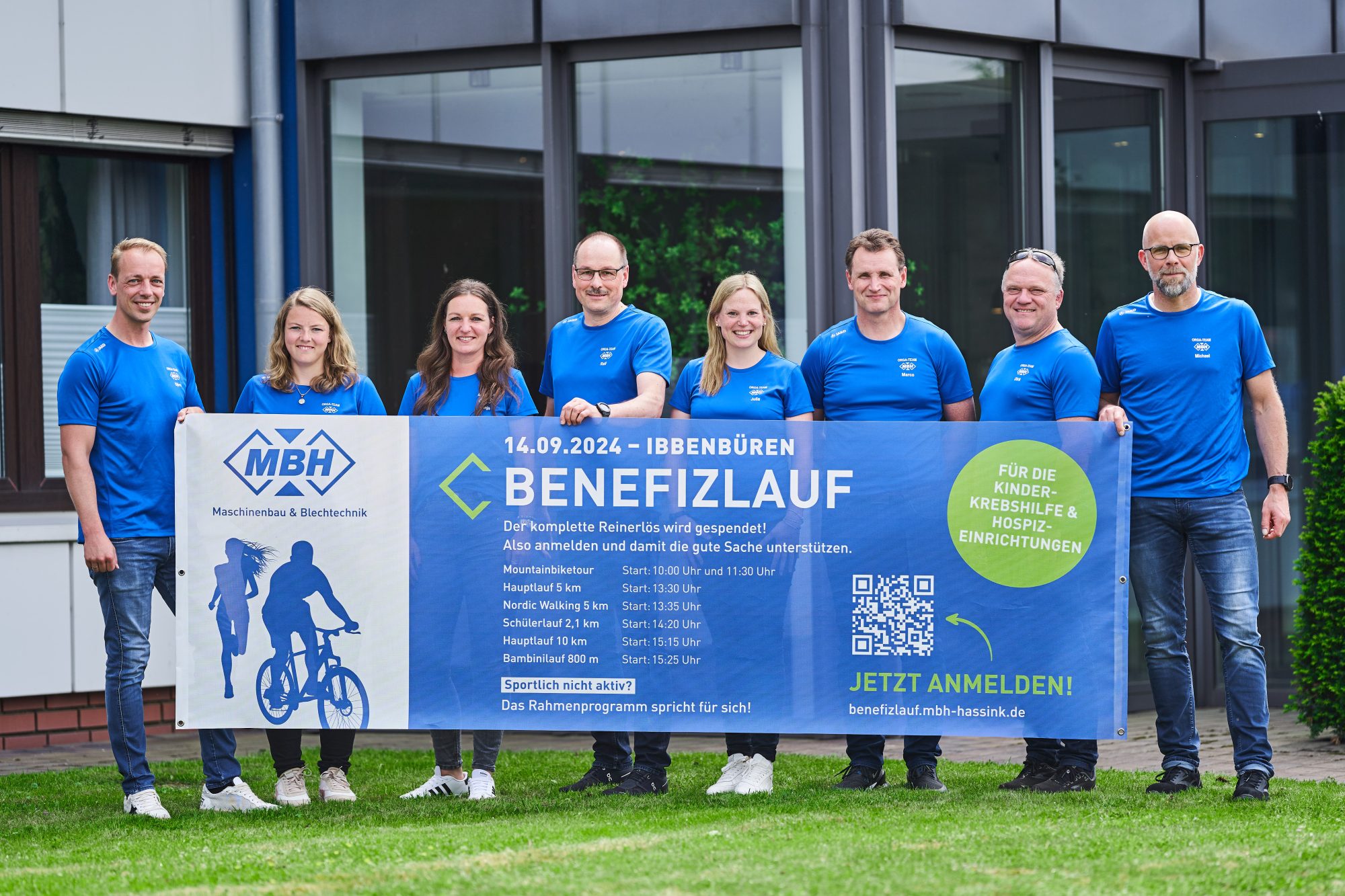 Das Orgateam steht in den Startlöchern: Hassink, Christina Schmidt, Sonja Conrad, Ralf Wienand, Julia Knollmann, Marco Mentrup, Dirk Hollensteiner, Michael Konermann (Foto: MBH)