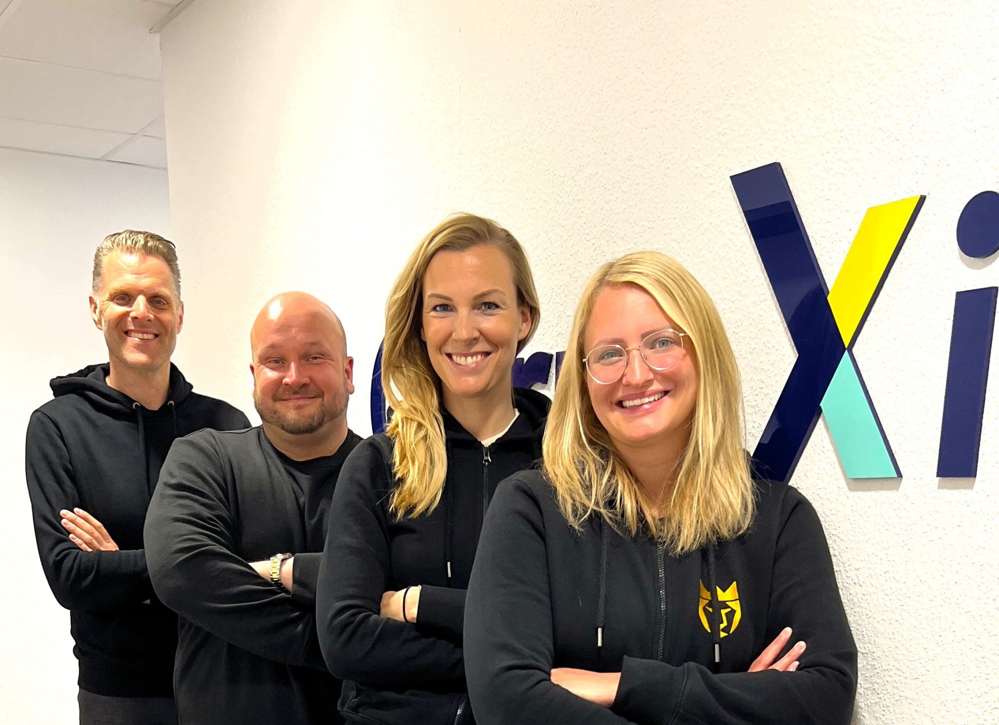 Freuen sich über die Auszeichnung – das Cornexion Team v.l.nr.: Bastian Papen, Andreas Bernaczek, Kirsten Bonnekessel und Vivien Meiners (Foto: Cornexion)