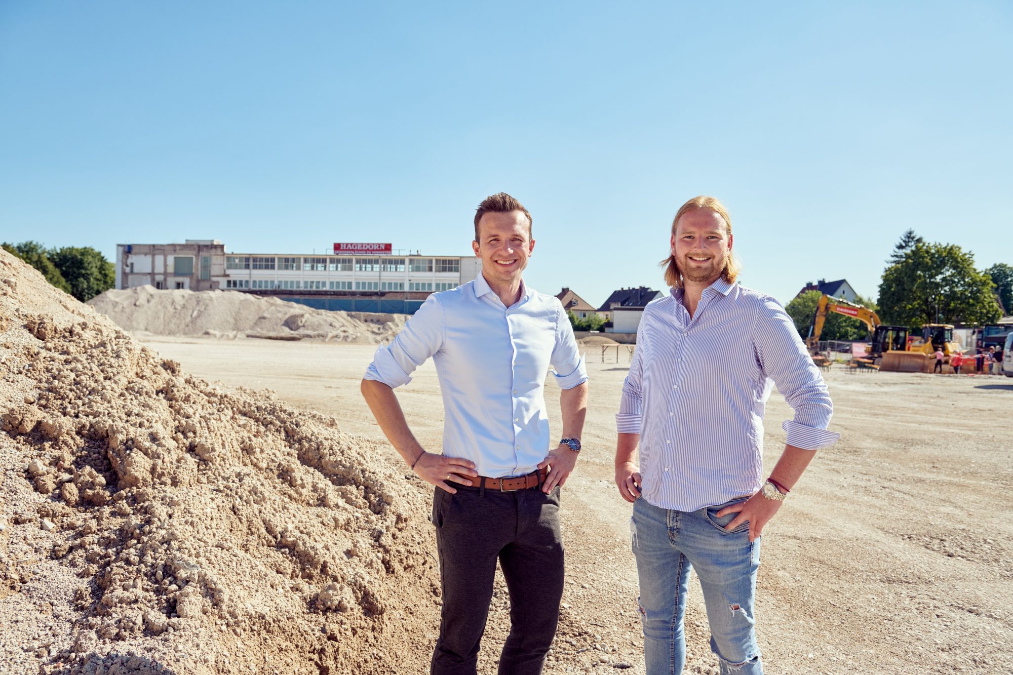 von links: Alexander Emde, Leiter der Projektentwicklung, Hagedorn Revital GmbH, Frederik Haverig, Projektmanager, Hagedorn Revital GmbH (Foto: Hagedorn)