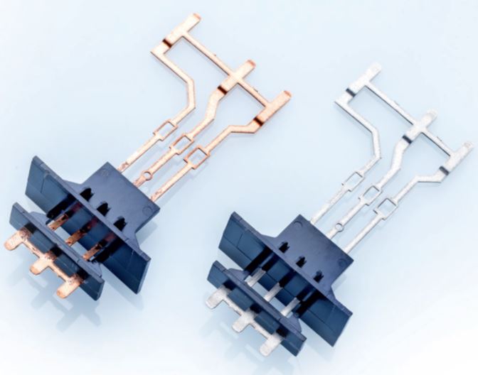 Umhüllung von Stanzgittern mit Duroplast (Quelle Bild: Kunststoff-Institut Lüdenscheid)