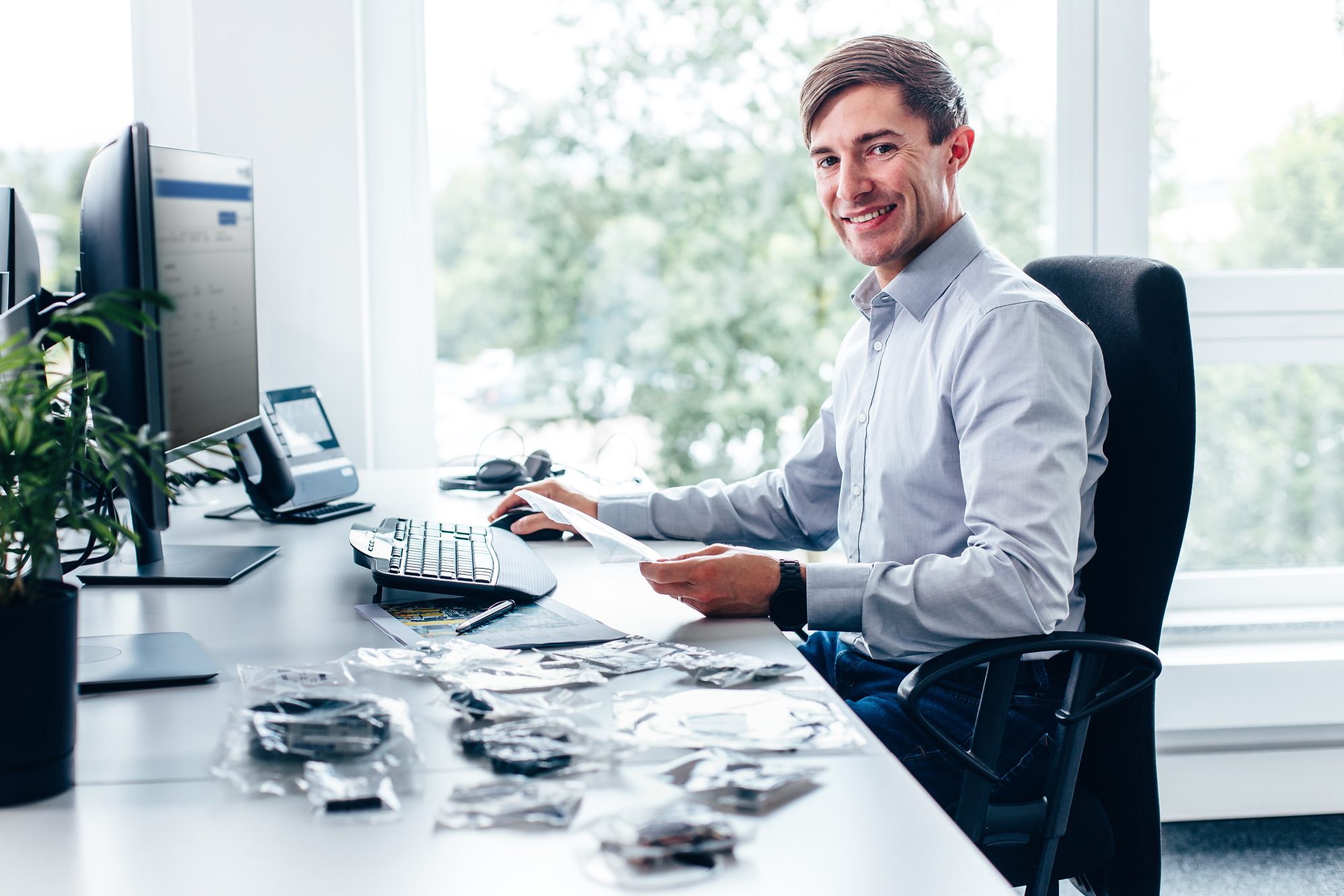 Für rund 300 Produkte muss Pascal Engel, Zollverantwortlicher bei BU Power Systems, zurzeit CBAM-Berichte machen. (Foto: Foto: BU Power Systems)