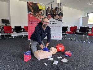 Björn Jockwig, Fachbereichsleitung Erste-Hilfe-Ausbildung bei den Johannitern Lippe-Höxter. (Foto: Johanniter Lippe-Höxter)