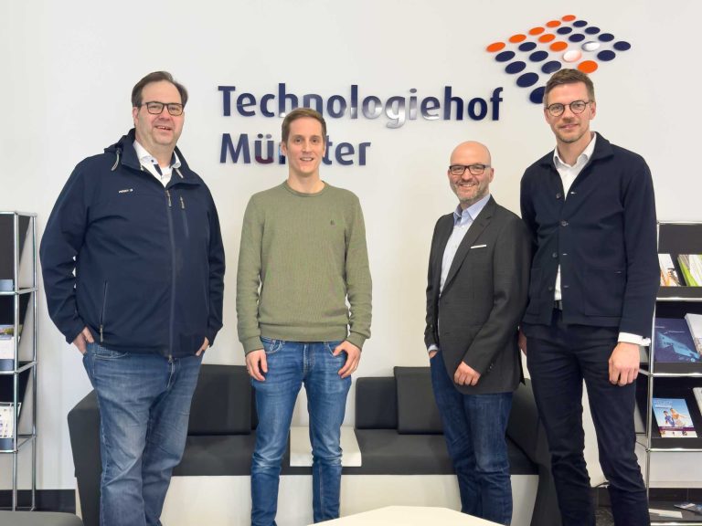 Teilnehmende des Austauschs, v.l.n.r.: Ulrich Grubert, Mark Worrmann, Yassine Mokdad, Ingo Niehaus (Foto: EWG)