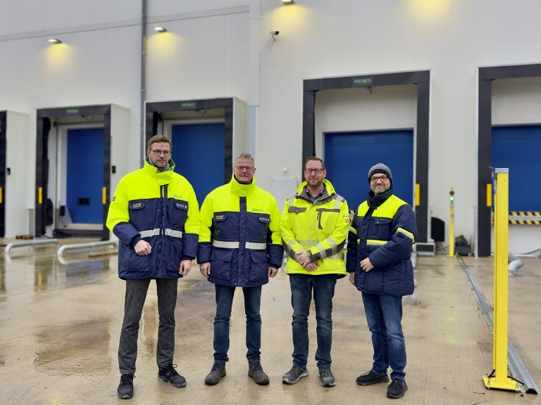 Teilnehmende des Austauschs, v.l.n.r.: Ingo Niehaus, Peter Lüttmann, Daniel Holy, Yassine Mokdad (Foto: EWG)