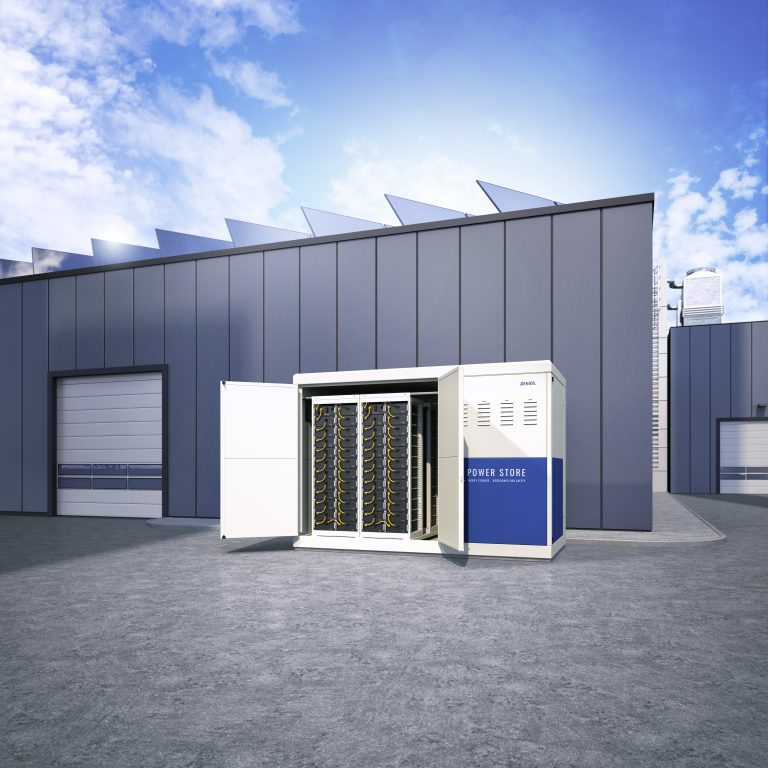 Innovative Neuheit von DENIOS aus Bad Oeynhausen: Der POWER STORE, mit dem erneuerbare Energie sicher und effizient gespeichert werden kann (Foto: DENIOS)