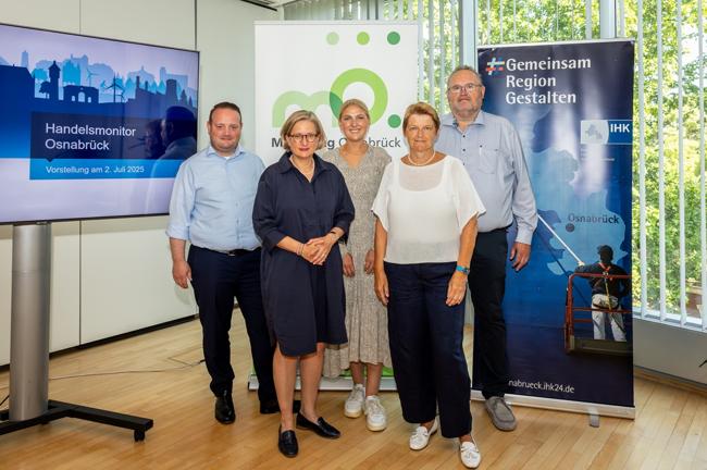 Präsentation des Handelsmonitors Osnabrück 2025 durch IHK und Marketing Osnabrück
